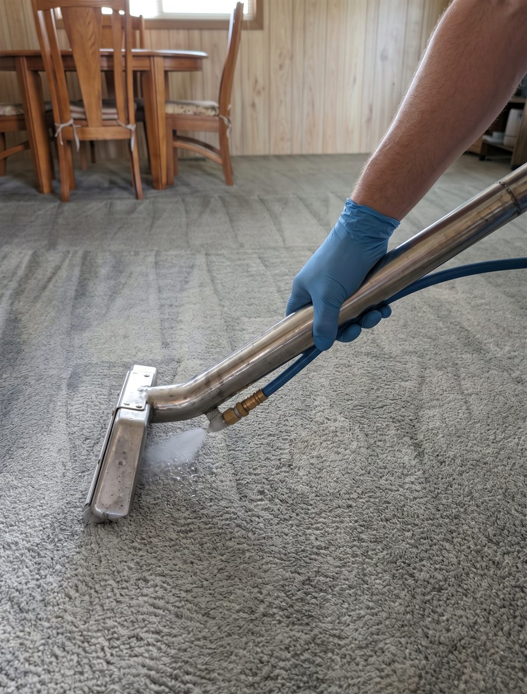 Professional steam carpet cleaning