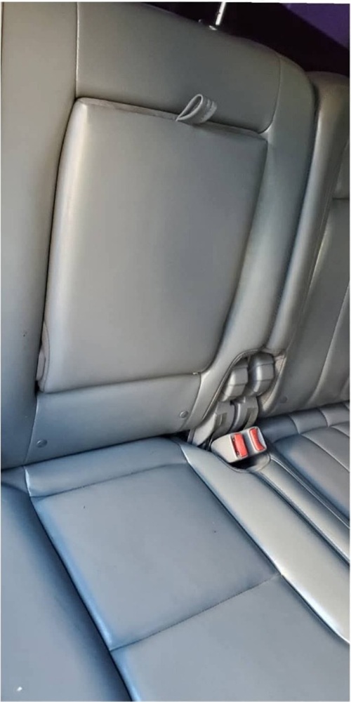Vehicle interior after extraction