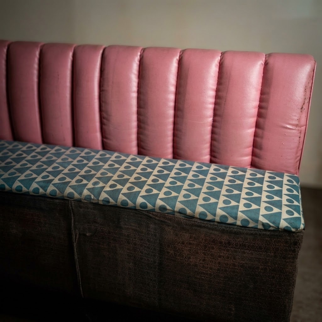 Commercial diner booth restored and stain-free